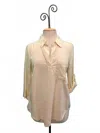Mod-o-doc Women's Roll Tab Patch Pocket Tunic In Milk Frost In Neutral