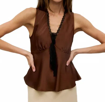 Mod Ref Aurora Tank Top In Brown
