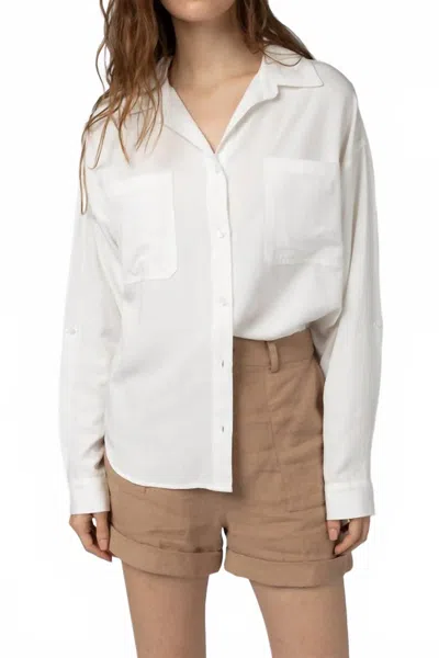 Mod Ref Austin Button Up Top In White