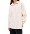 Mod Ref Brigid Button Down Top In Cream In White