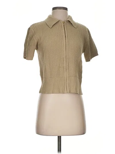 Pre-owned Mod Ref Cardigan Sweater In Tan