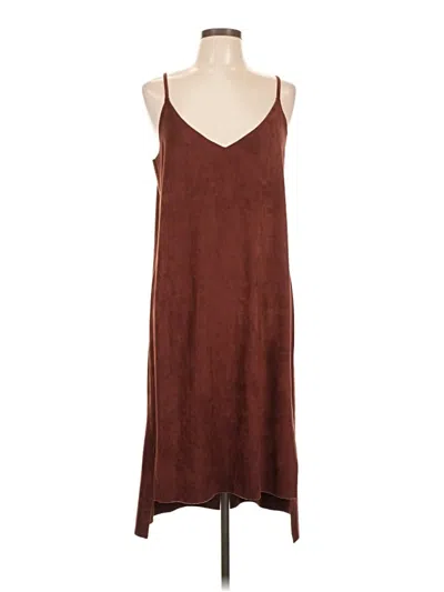 Pre-owned Mod Ref Casual Dress In Brown