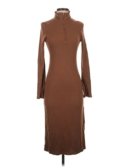 Pre-owned Mod Ref Casual Dress In Brown