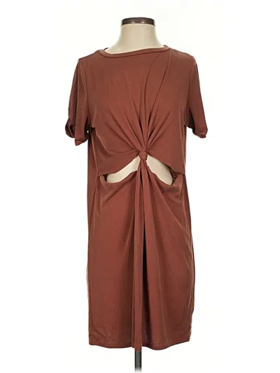 Pre-owned Mod Ref Casual Dress In Brown
