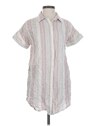 Pre-owned Mod Ref Casual Dress In White