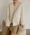 Mod Ref Cotton-blend Utility Jacket In Cream In White