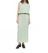 Mod Ref Dunn Maxi Skirt In Sage In Green