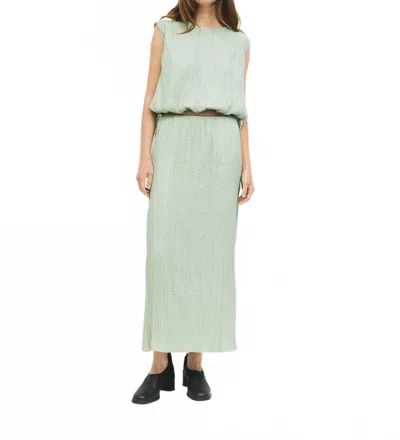 Mod Ref Dunn Maxi Skirt In Sage In Green