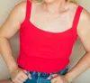 Mod Ref Eliza Top In Red In Red