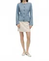 Mod Ref Flared Sleeve Cardigan In Blue In Blue