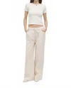 Mod Ref Iris Wide Leg Pants In Bone In White