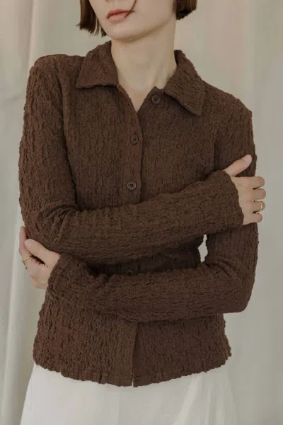 Mod Ref Kyra Top In Brown