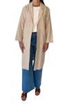 Mod Ref Linen Blend Duster In Tan In Multi