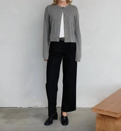 Mod Ref Molly Sweater Cardigan In Heather Grey