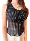 Mod Ref Monaco Top In Midnight In Black