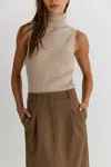 Mod Ref Nadia Top In Beige In Beige