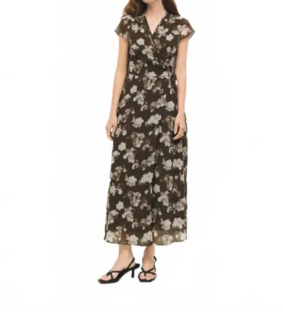 Mod Ref Paula Midi Dress In Olive In Green