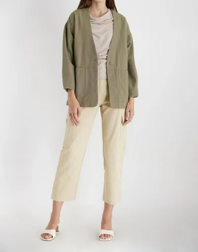 Mod Ref Pear Utility Jacket In Olive In Green