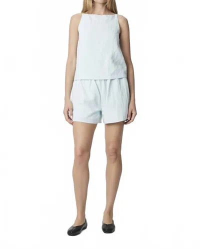 Mod Ref Piper Tencel Boatneck Tank Top In Blue