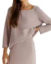 Mod Ref Rosia Knit Top In Taupe In Grey