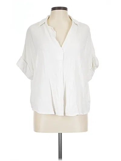 Pre-owned Mod Ref Short Sleeve Blouse In Ivory