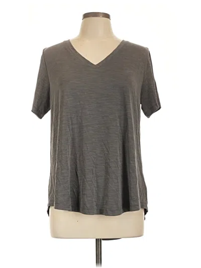 Pre-owned Mod Ref Short Sleeve Top Gray V-neck Tops