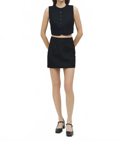 Mod Ref Silvy Mini Skirt In Black