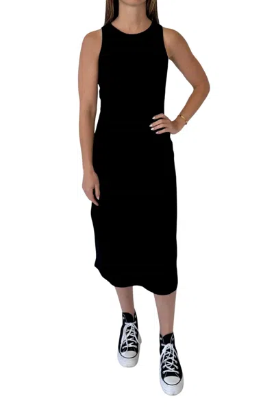Mod Ref Sleeveless Cotton Blend Dress In Black