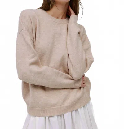 Mod Ref Sutton Sweater In Beige In Nude