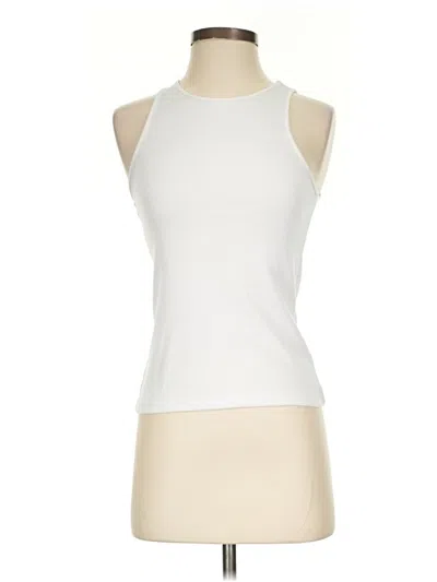 Pre-owned Mod Ref Tank Top Ivory Halter Neckline Tops