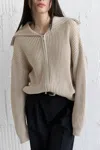 Mod Ref The Addison Sweater In Beige Mix In Nude