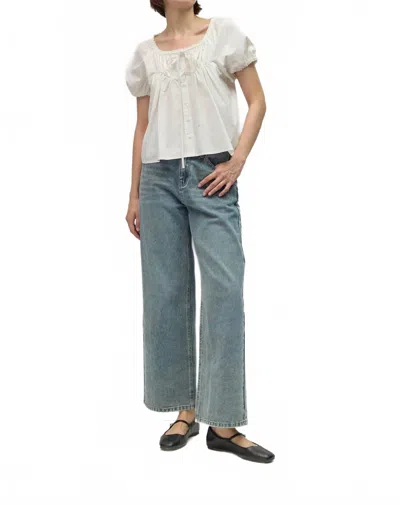 Mod Ref The Clara Cotton Top In White