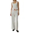 Mod Ref The Frances Pants In Ivory In White
