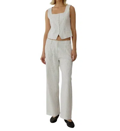Mod Ref The Frances Pants In Ivory In White