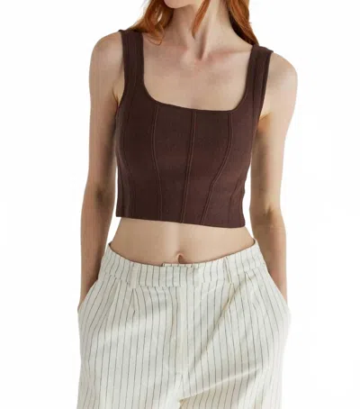 Mod Ref The Millie Top In Brown