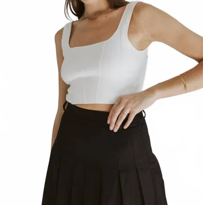Mod Ref The Millie Top In Ivory In Multi