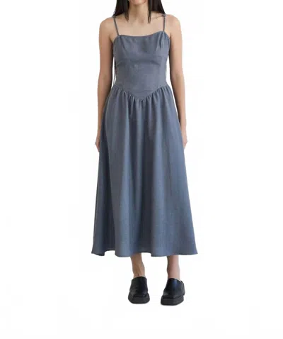 Mod Ref Women's June Dress In Denim Blue