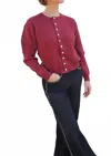 Mod Ref Women's Malin Cardigan In Cranberry In Burgundy