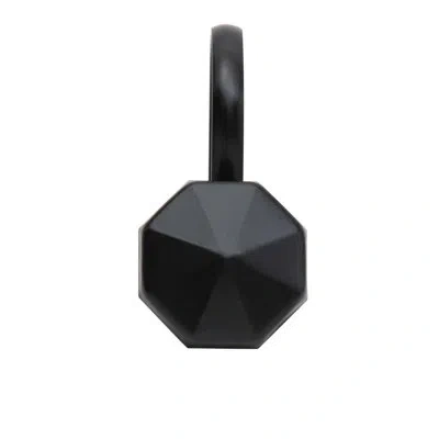 Moda At Home Alta Metal Shower Curtain Hook In Black