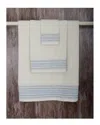 Moda At Home Amadora 6pc Towel Set In Blue