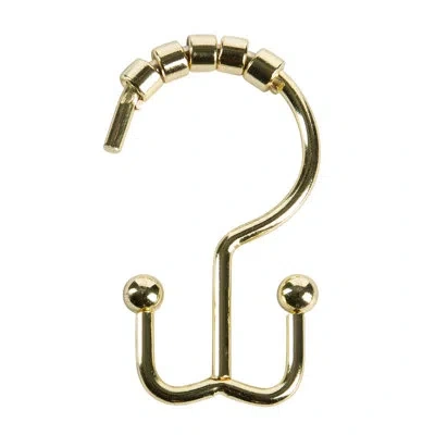 Moda At Home Annex Metal Shower Curtain Hook In Gold