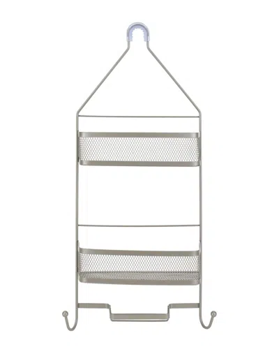 Moda At Home Arise Shower Caddy With Mesh Shelves In White