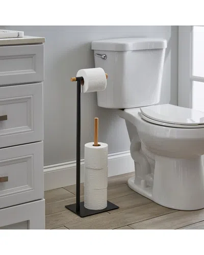 Moda At Home Ashby Toilet Paper Holder In Black