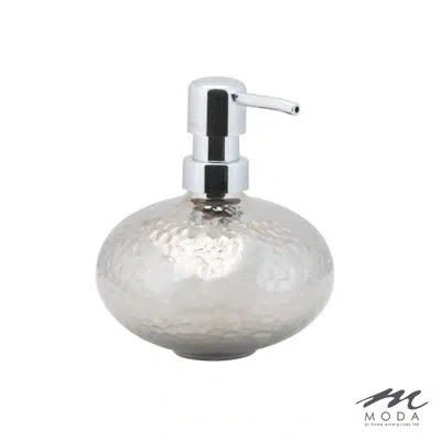 Moda At Home Asta Ceramic / Porcelain Soap / Lotion Dispenser In Chrome