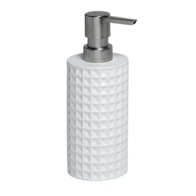 Moda At Home Braemar Soap / Lotion Dispenser In White,chome