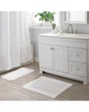 Moda At Home Brighton 2pc Bath Mat Set In White