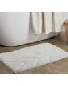 Moda At Home Chevron Bath Mat In White