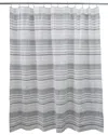 Moda At Home Dot Stripe Shower Curtain In Gray