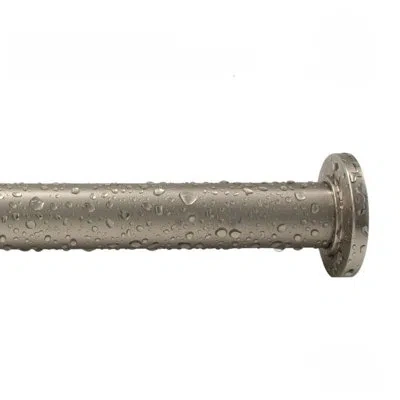 Moda At Home Draper 2'' Straight Tension Shower Curtain Rod In Satin Brass