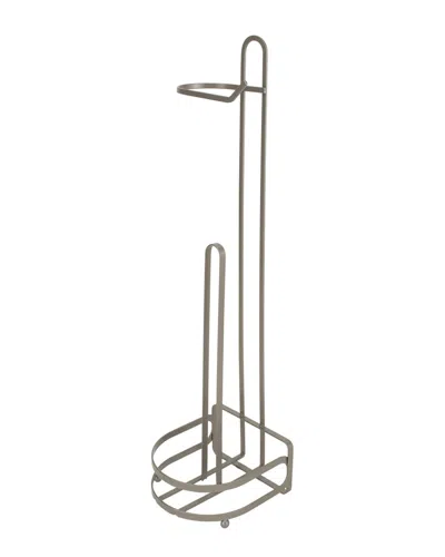 Moda At Home Earl Toilet Paper Holder In Gray